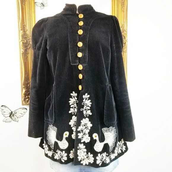 RARE anthropologie elevenses peacock corduroy - Picture 6 of 16